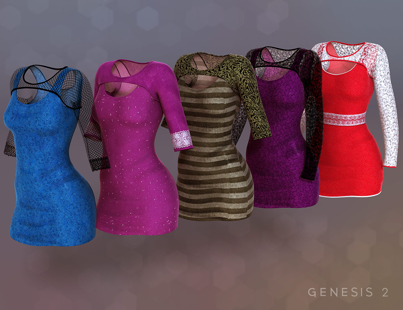 Little Black Dress - Not So Black Add-on Little Black Dress - Not So Black Add-on by: bucketload3d, 3D Models by Daz 3D