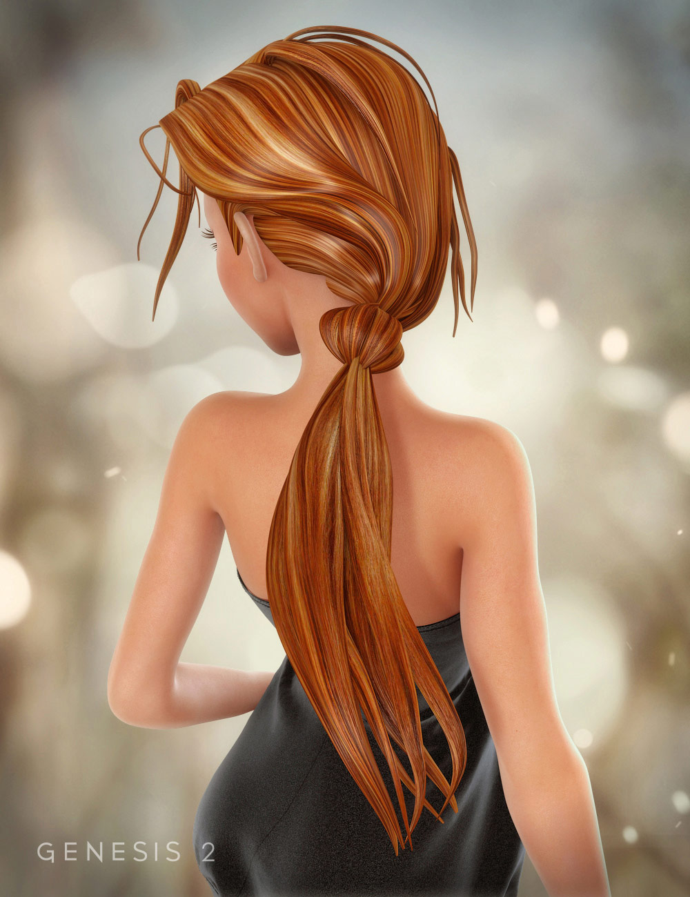 The Girl 6 Hair by: xenic101, 3D Models by Daz 3D