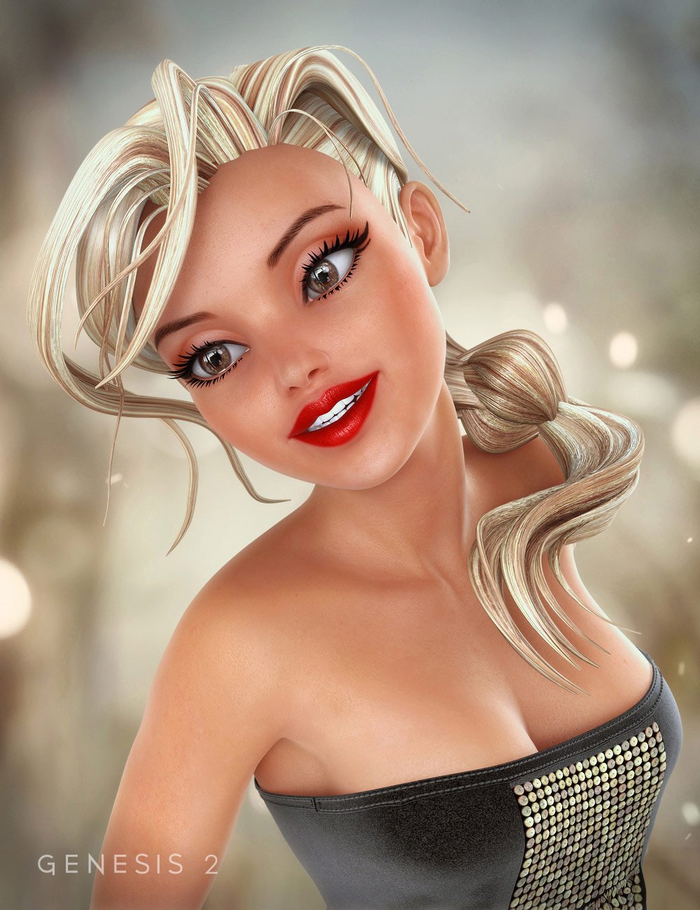 The Girl 6 Hair by: xenic101, 3D Models by Daz 3D