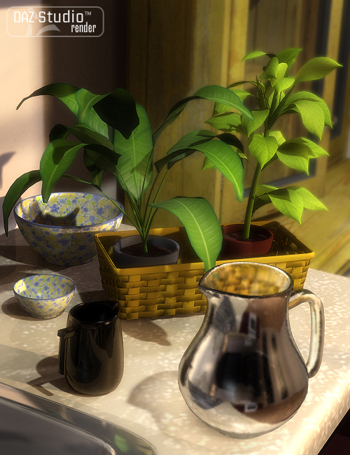Country Kitchen Accessories 1 by: , 3D Models by Daz 3D