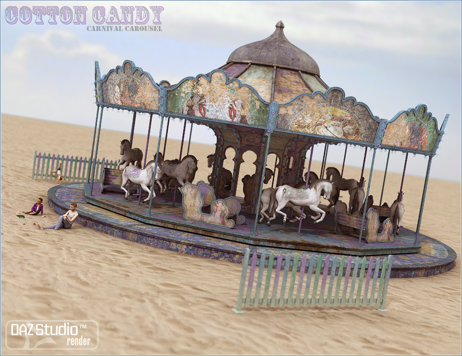 Cotton Candy for Carnival Carousel by: ForbiddenWhispers, 3D Models by Daz 3D