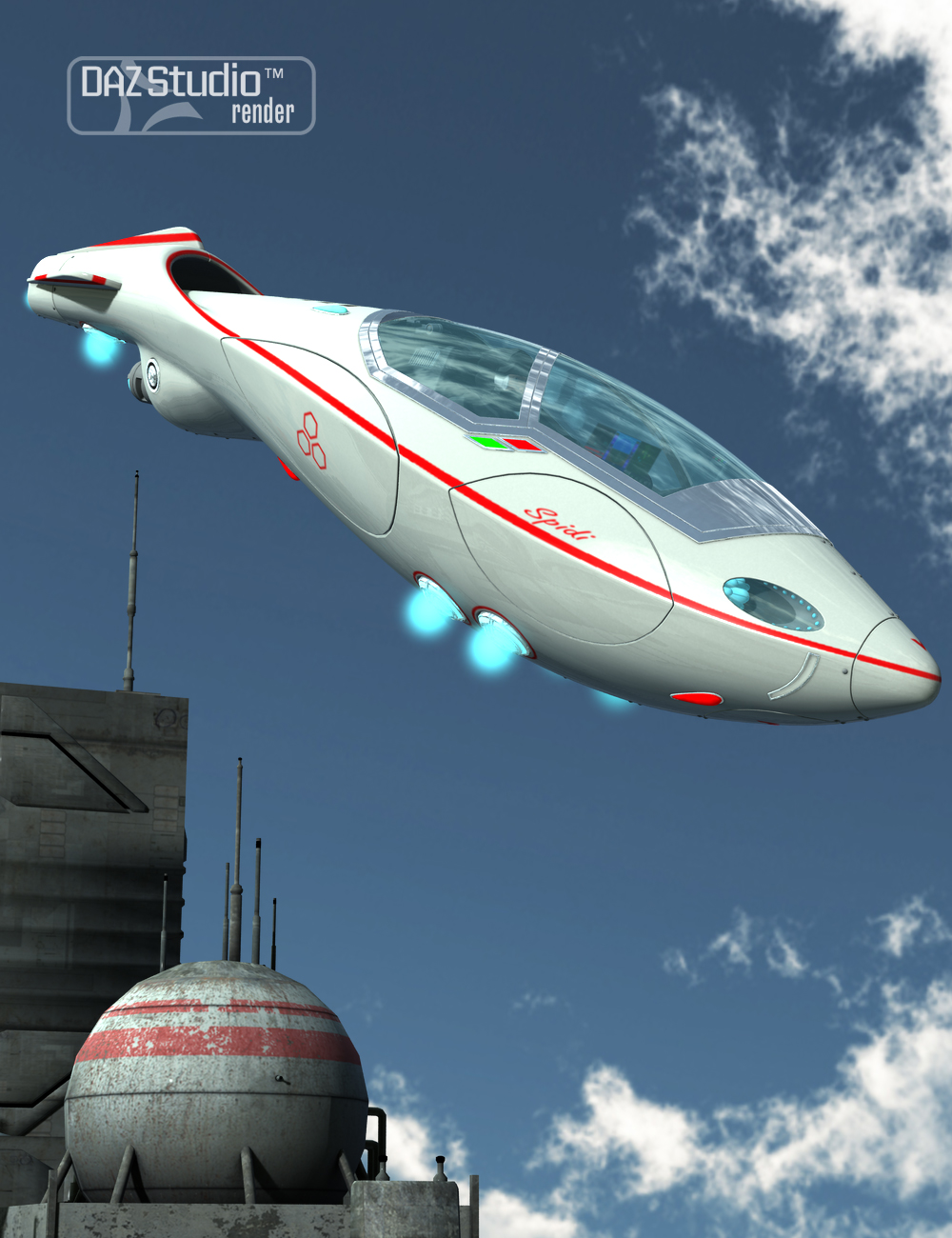 Aircraft Spidi by: petipet, 3D Models by Daz 3D