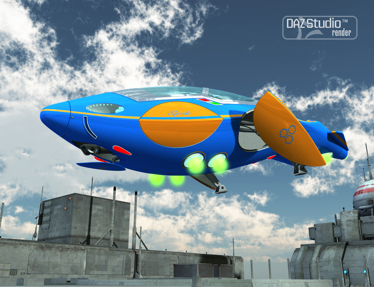 Aircraft Spidi by: petipet, 3D Models by Daz 3D