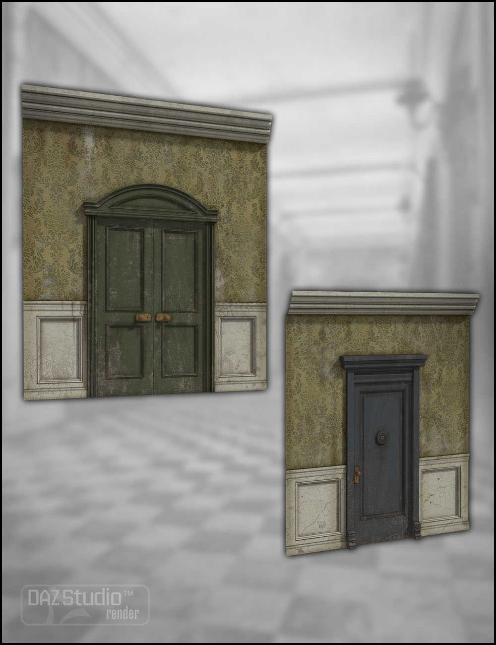 Dubious Hallway by: Jack Tomalin, 3D Models by Daz 3D