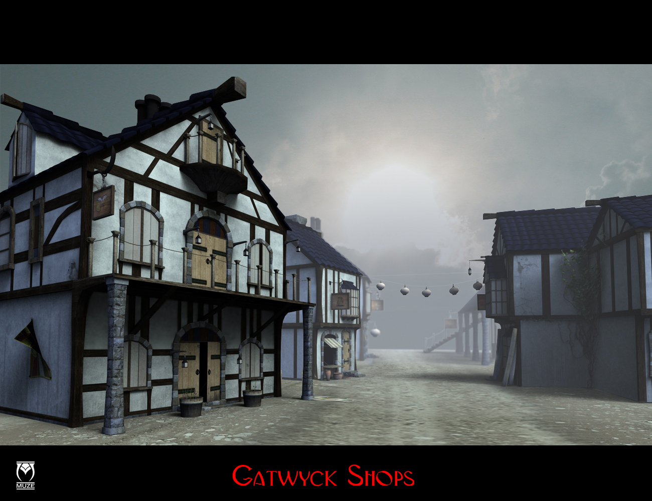 Gatwyck Shops by: Muze, 3D Models by Daz 3D