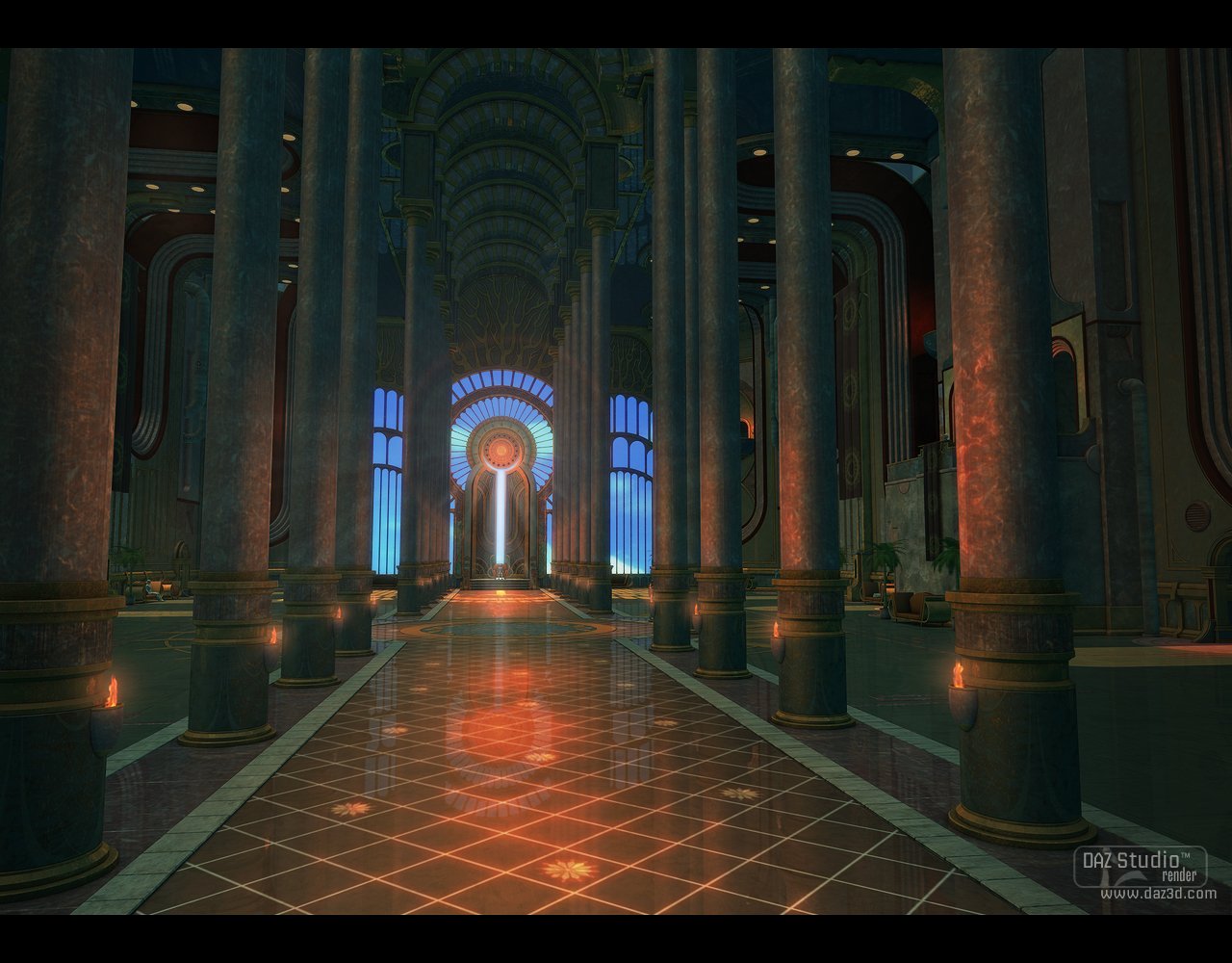 Sun Hall by: SoulessEmpathy, 3D Models by Daz 3D