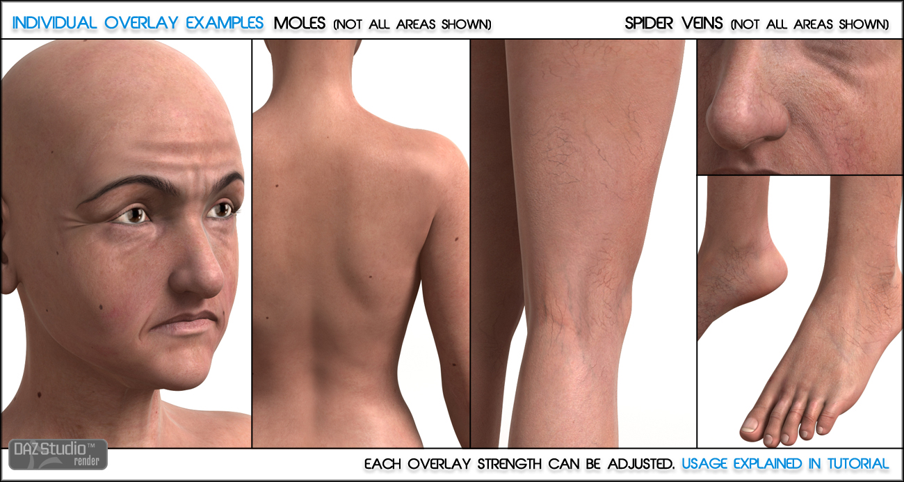 Skin Overlay for V4 and M4 Skin Sets by: Zev0DraagonStorm, 3D Models by Daz 3D