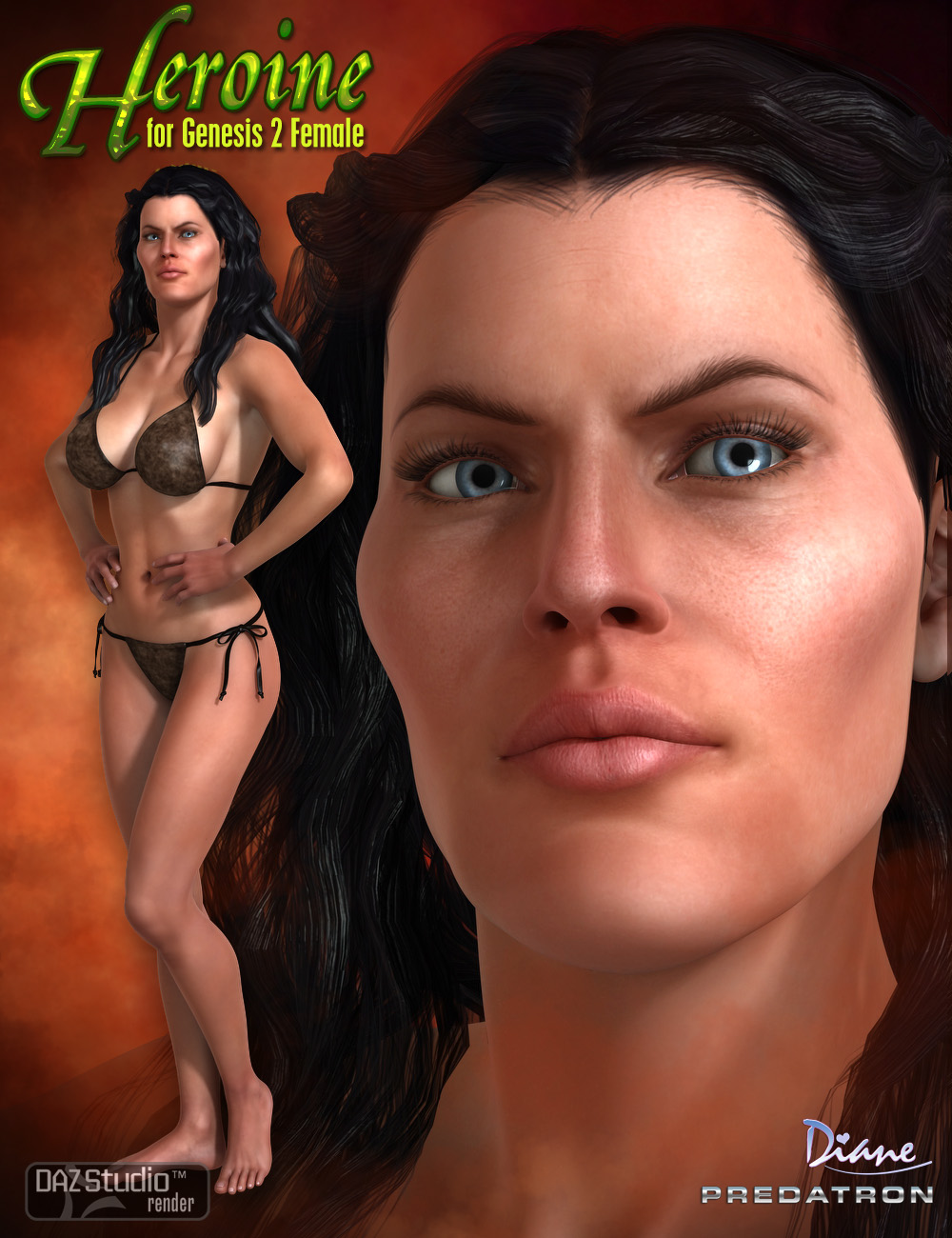 Heroine for Genesis 2 Female by: DianePredatron, 3D Models by Daz 3D