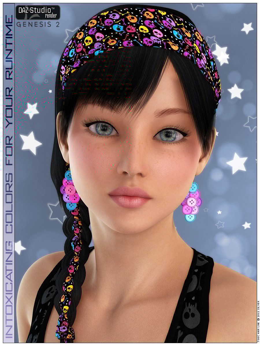 ToXic for Scarf Braid ToXic for Scarf Braid by: Jessaii, 3D Models by Daz 3D