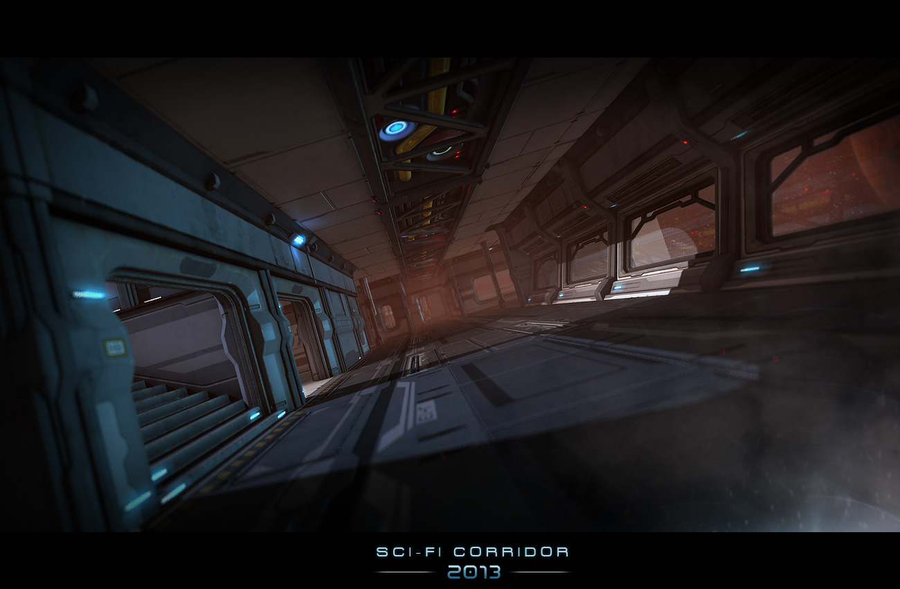 Sci-Fi Corridor 2013 by: Stonemason, 3D Models by Daz 3D