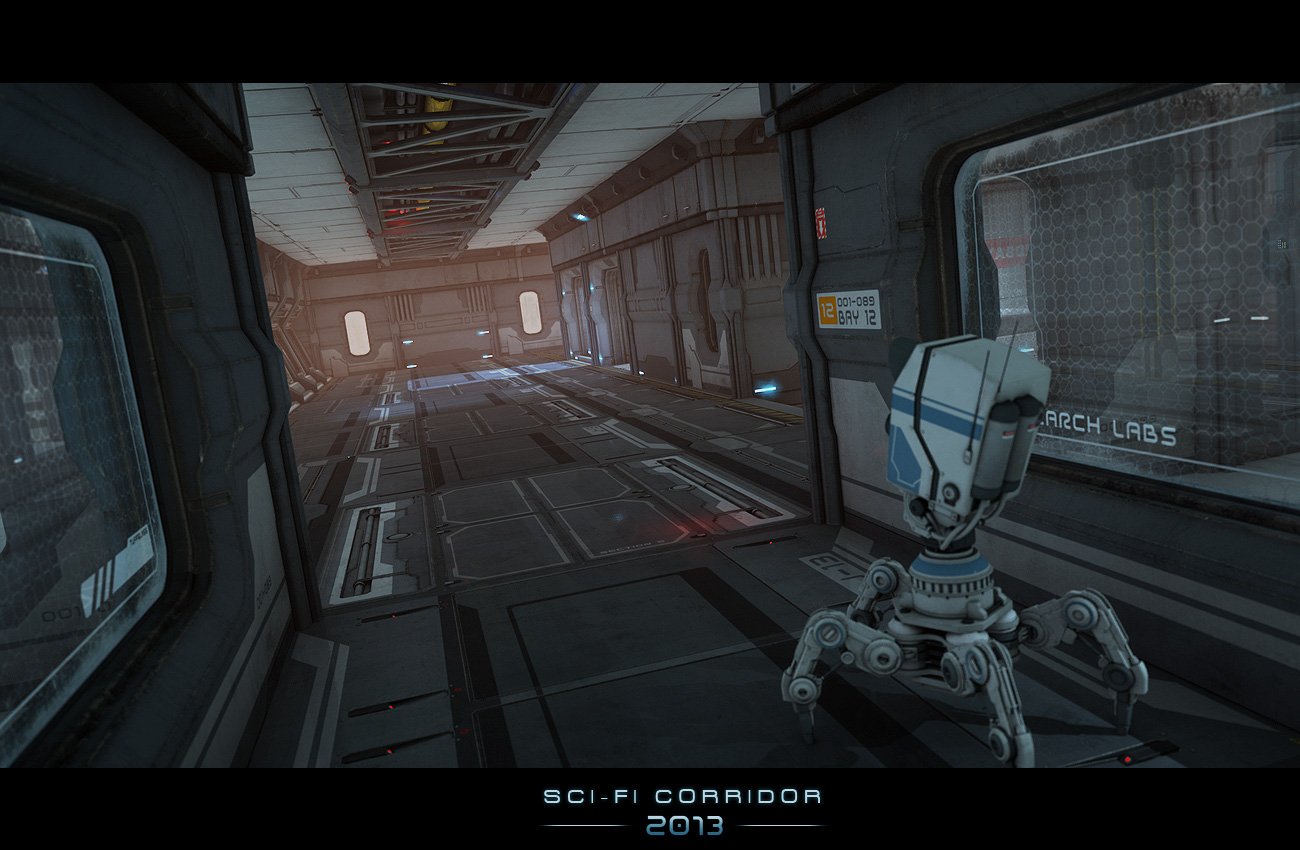 Sci-Fi Corridor 2013 Sci-Fi Corridor 2013 by: Stonemason, 3D Models by Daz 3D
