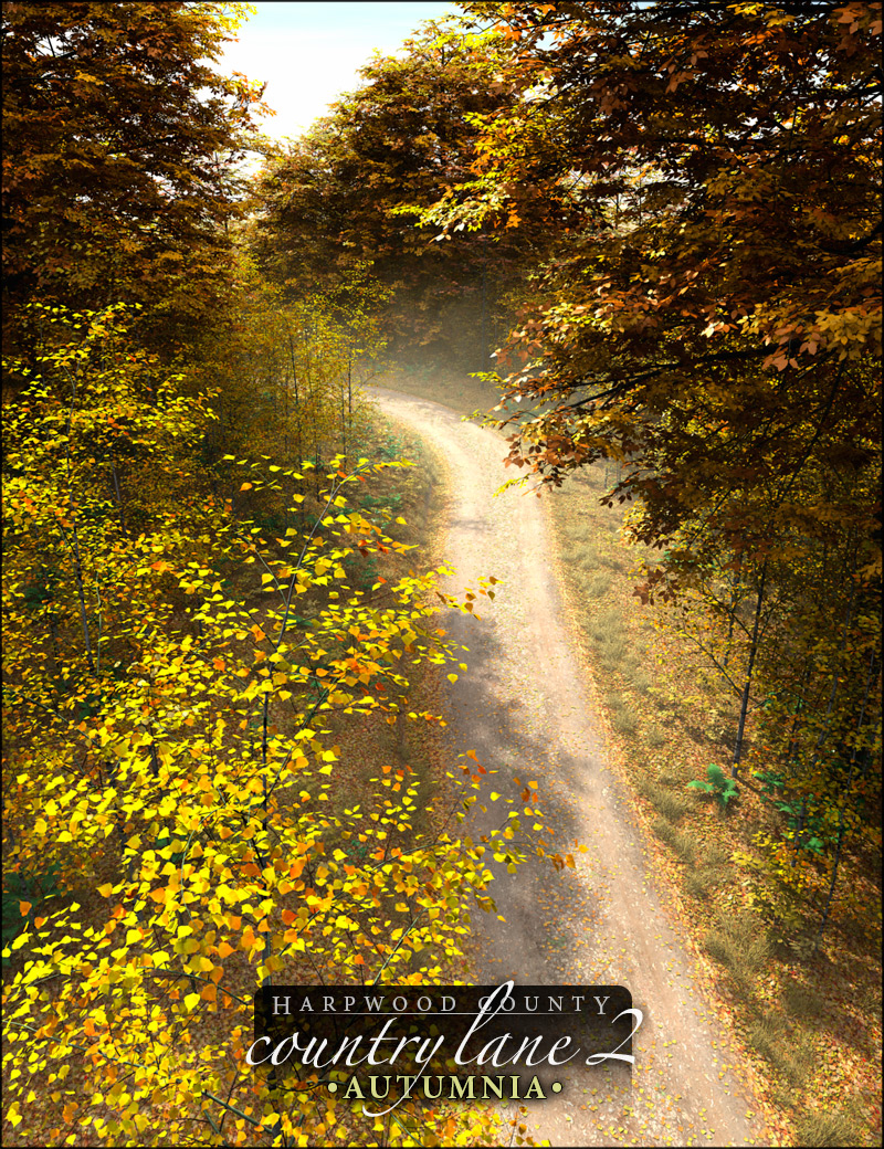 Country Lane 2 - Autumnia Country Lane 2 - Autumnia by: HowieFarkes, 3D Models by Daz 3D