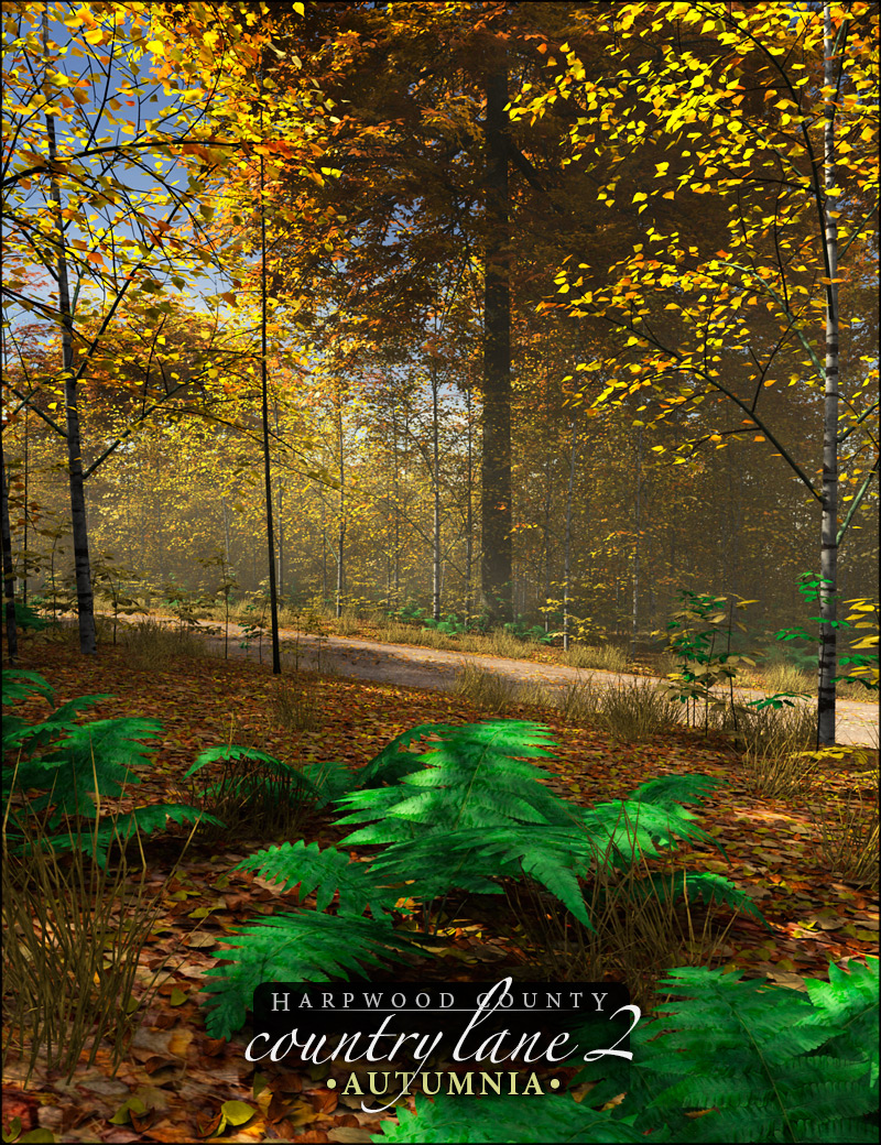 Country Lane 2 - Autumnia by: HowieFarkes, 3D Models by Daz 3D