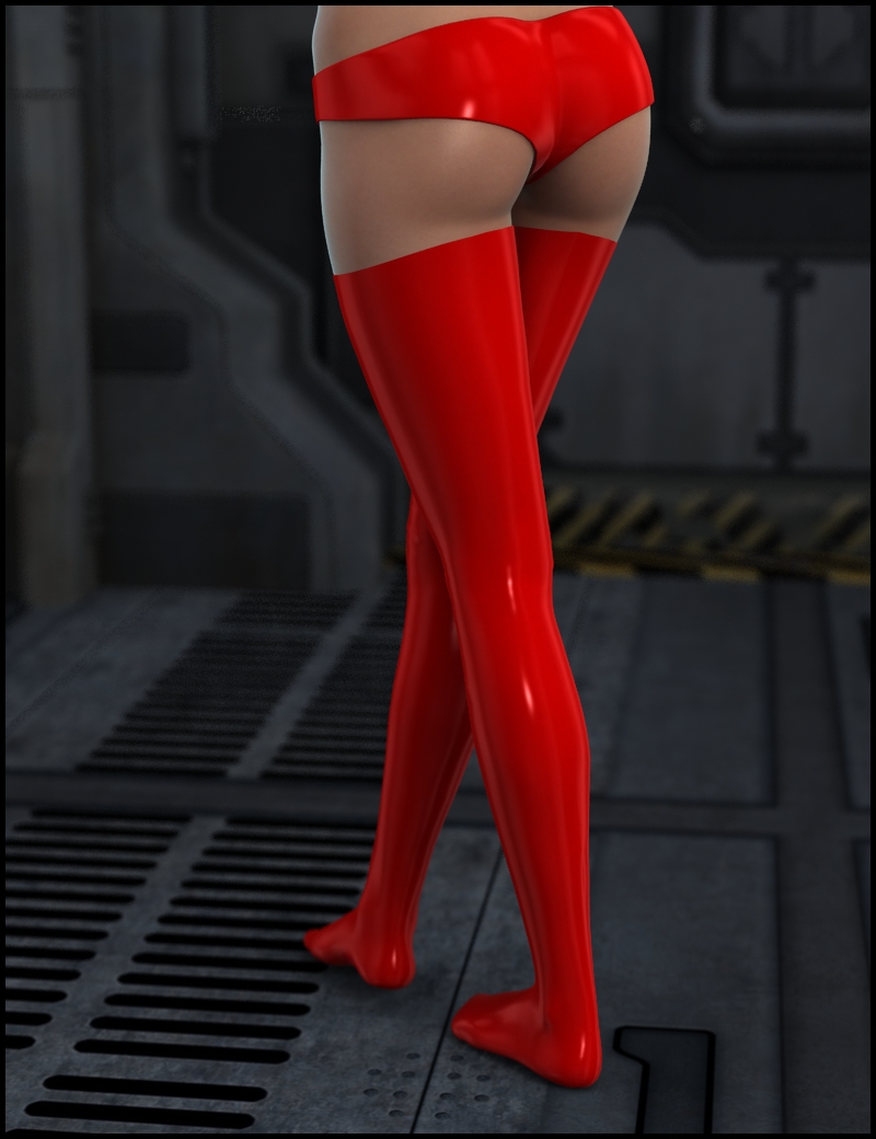 WT11 Wicked Stockings Latex by: Xena, 3D Models by Daz 3D