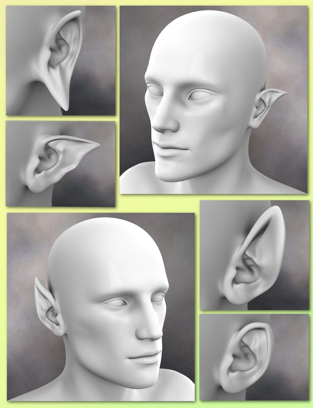 Fantastical Features for Genesis 2 Male by: Sickleyield, 3D Models by Daz 3D