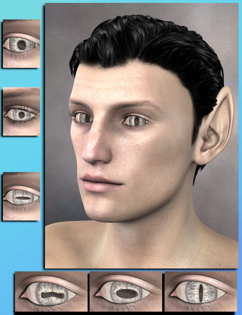 Fantastical Features for Genesis 2 Male by: Sickleyield, 3D Models by Daz 3D