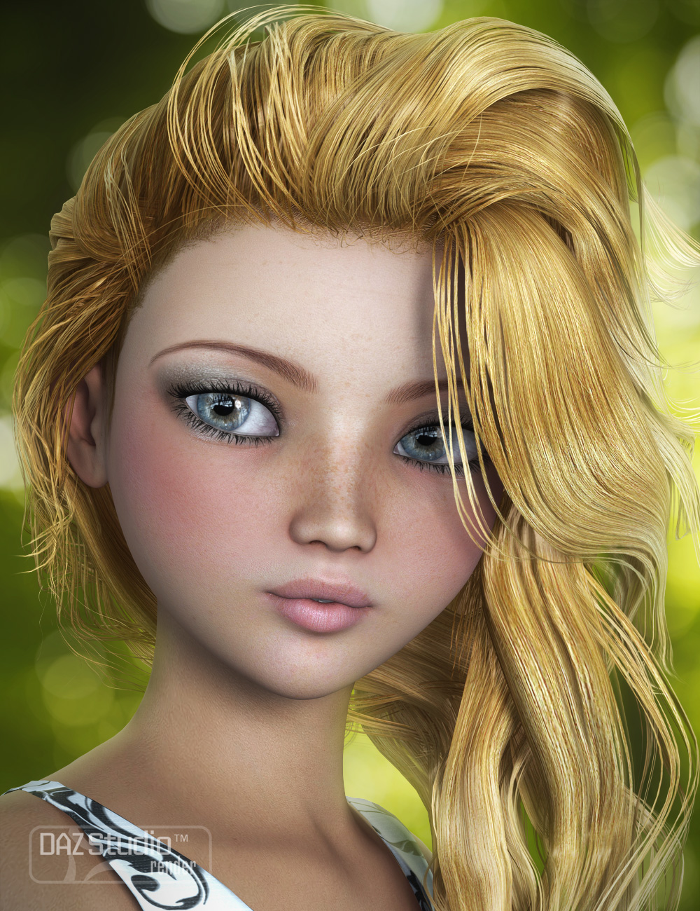 End of Summer Hair by: goldtassel, 3D Models by Daz 3D