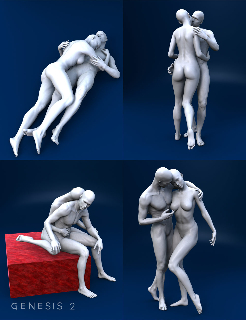Noi Due Poses by: Muscleman, 3D Models by Daz 3D