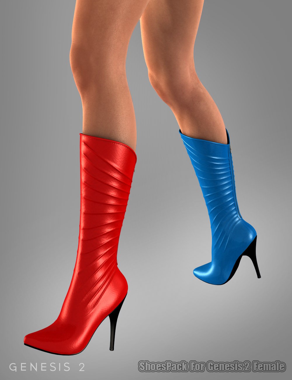 Shoe Pack For Genesis 2 Female(s) by: dx30, 3D Models by Daz 3D