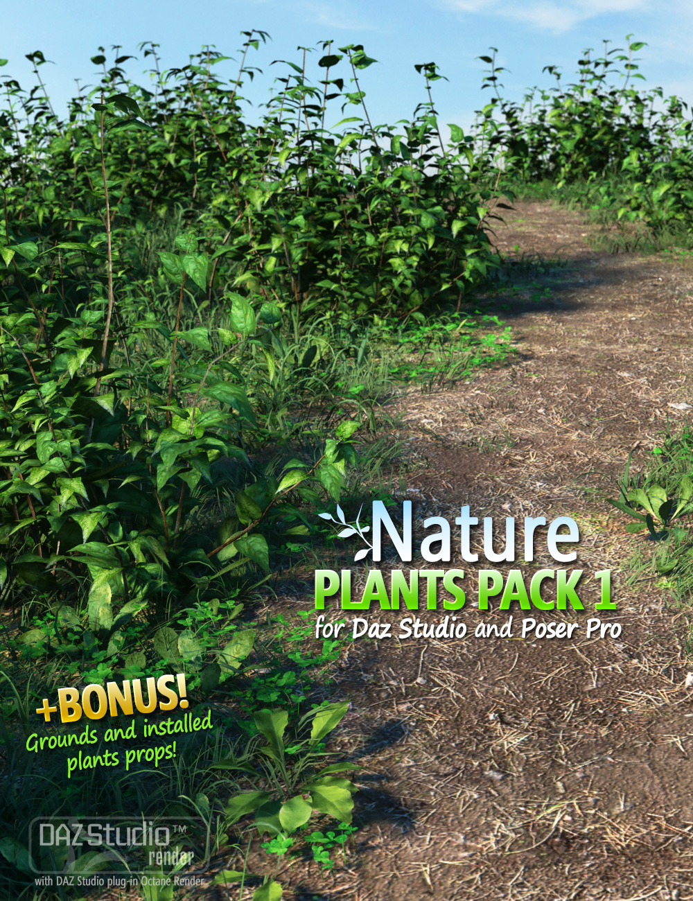 Nature - Plants Pack 1 by: Andrey Pestryakov, 3D Models by Daz 3D