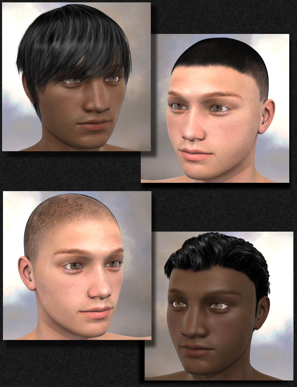 People of Earth: Faces of Asia Genesis 2 Male by: Sickleyield, 3D Models by Daz 3D