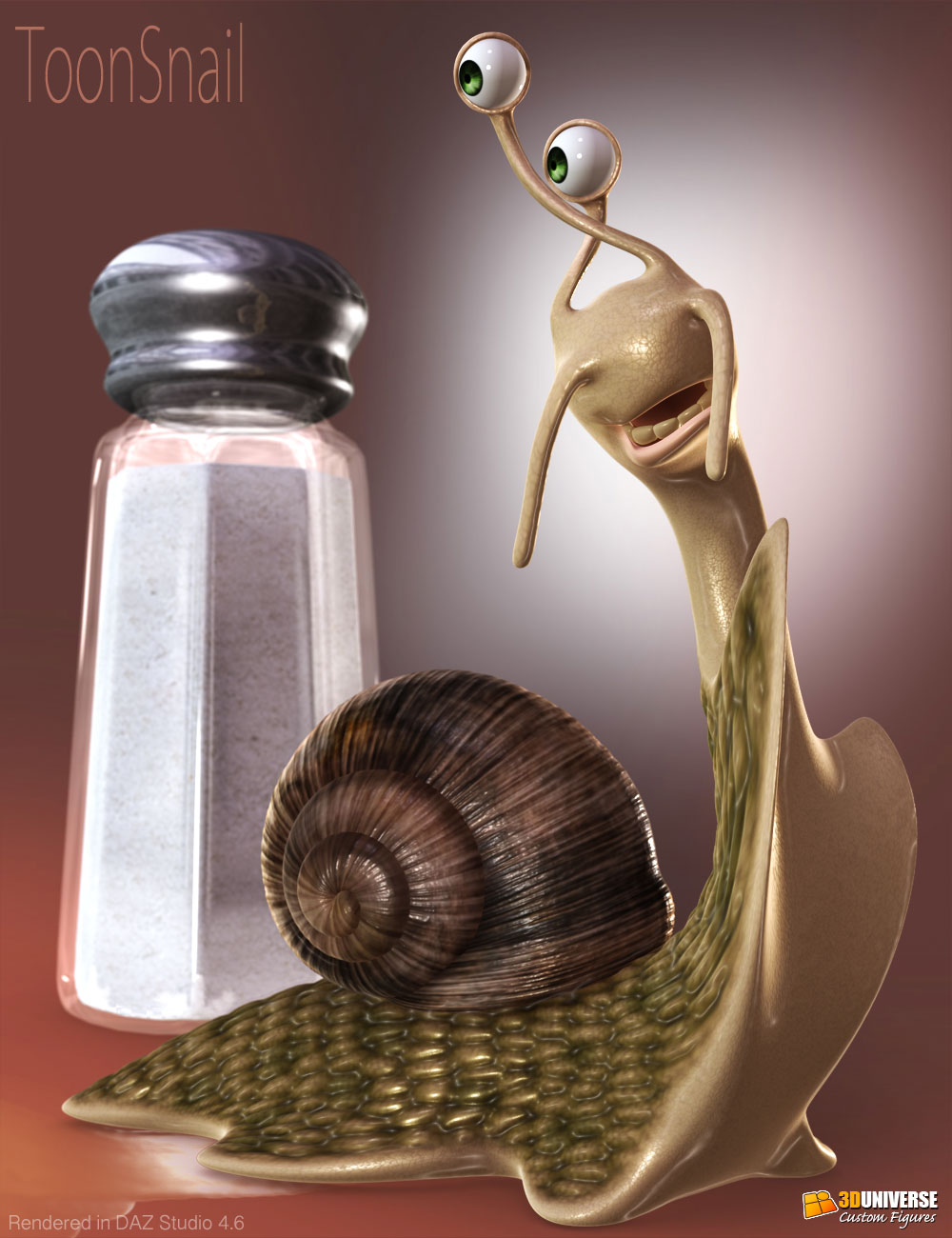 Toon Snail DAZ Studio Version by: 3D Universe, 3D Models by Daz 3D