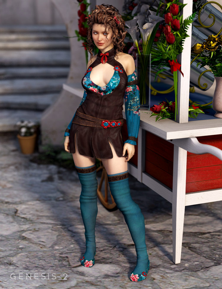 Akane Outfit for Genesis 2 Female(s) by: DarkStarBurningVal3dart, 3D Models by Daz 3D