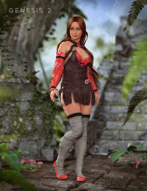 Akane Outfit Textures by: DarkStarBurning, 3D Models by Daz 3D