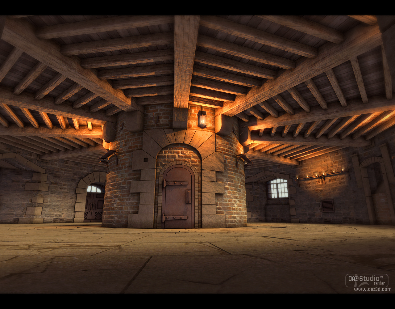 Castle Turret by: SoulessEmpathy, 3D Models by Daz 3D