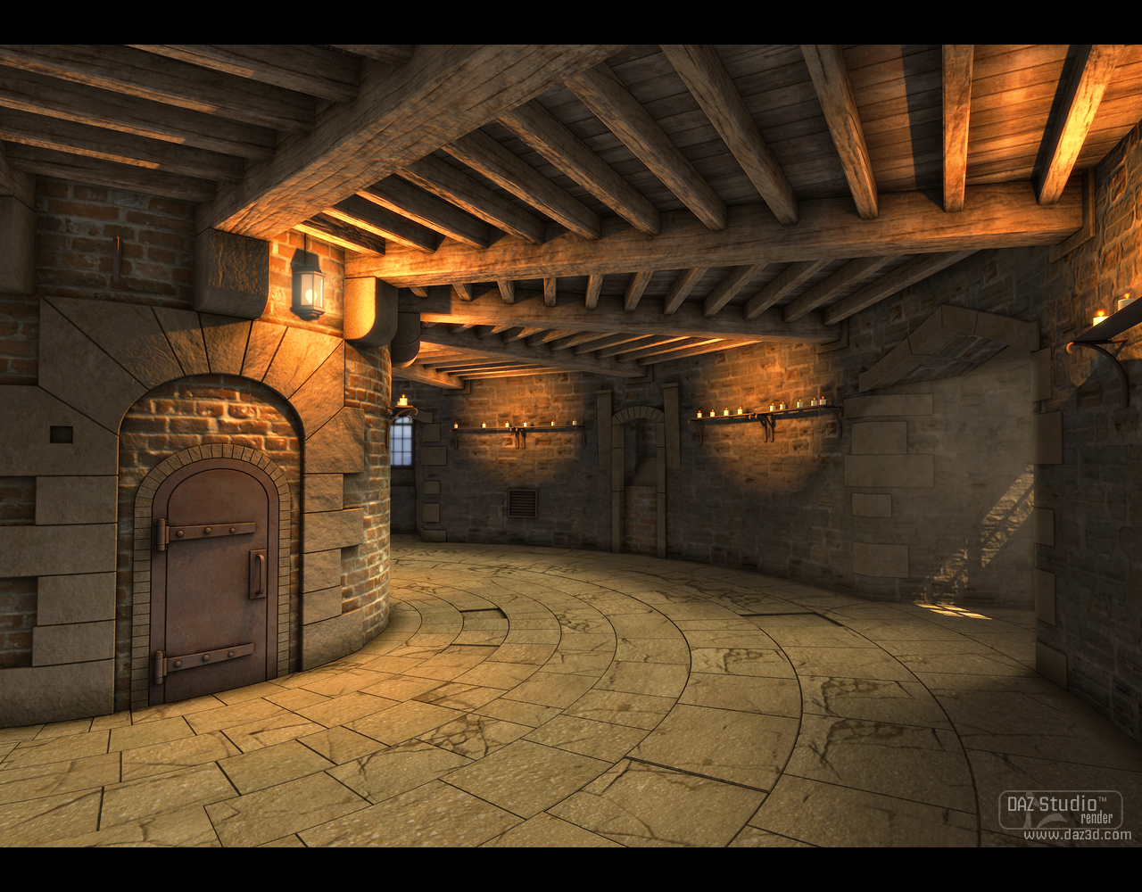 Castle Turret by: SoulessEmpathy, 3D Models by Daz 3D