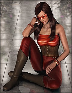 Darkest Eve for Genesis 2 Female(s) by: Fisty & Darc, 3D Models by Daz 3D