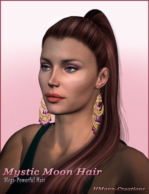Mystic Moon Hair by: Magix 101, 3D Models by Daz 3D