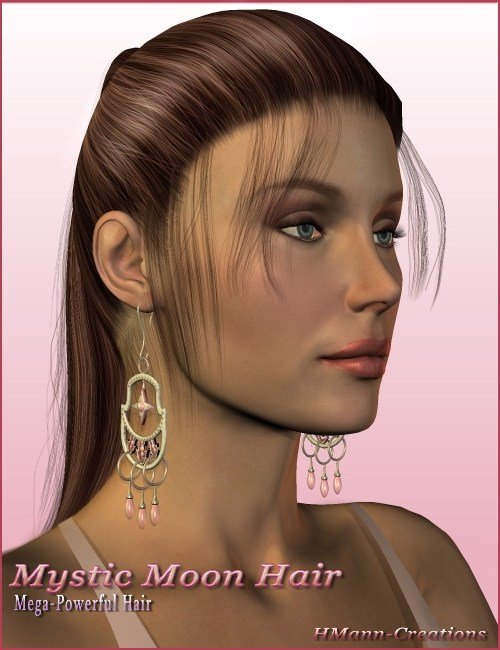 Mystic Moon Hair by: Magix 101, 3D Models by Daz 3D