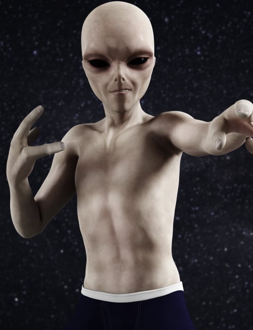Grey Alien - Genesis by: RawArt, 3D Models by Daz 3D