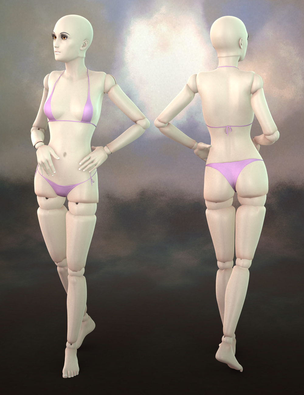 Ball Joint Doll for Genesis 2 Female(s) by: FuselingSickleyield, 3D Models by Daz 3D