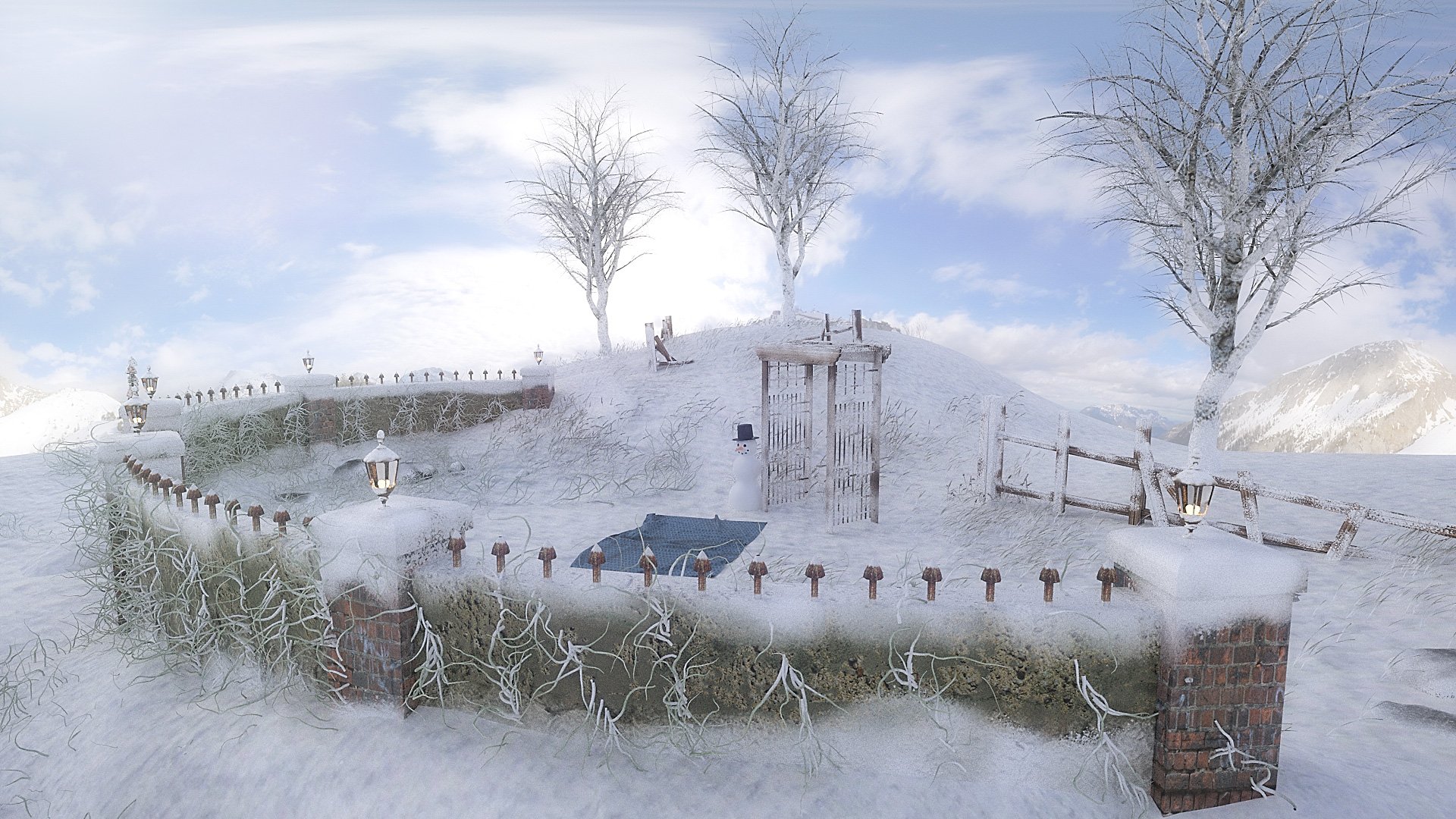 Snow Day for Autumn Picnic Snow Day for Autumn Picnic by: , 3D Models by Daz 3D