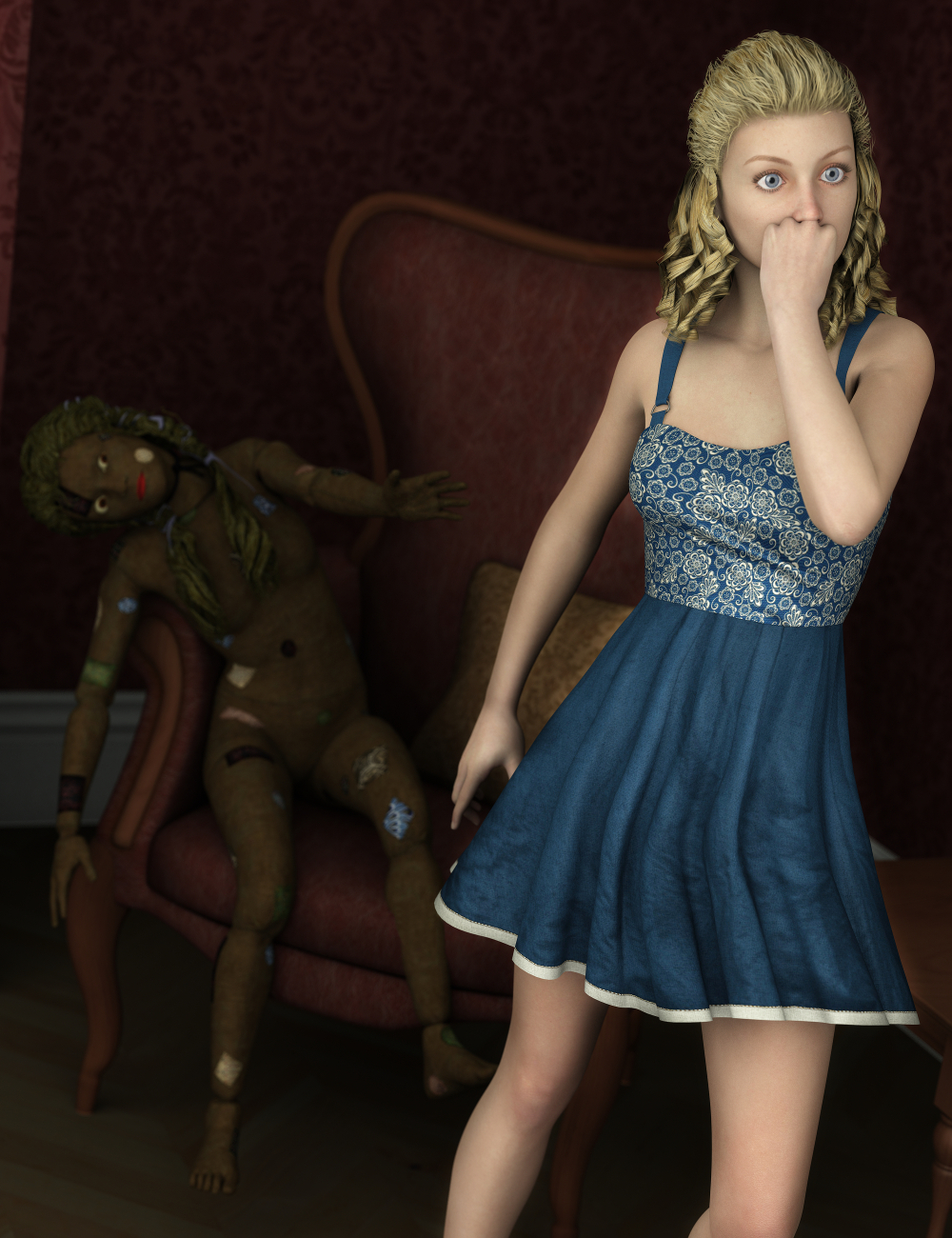 Burlap Dolly Genesis and Genesis 2 Female by: SickleyieldFuseling, 3D Models by Daz 3D