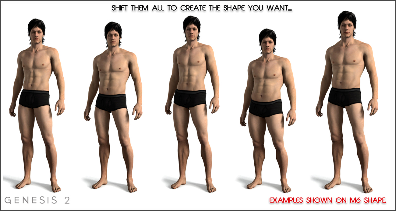 Shape Shift for Genesis 2 Male(s) / M6 by: Zev0, 3D Models by Daz 3D