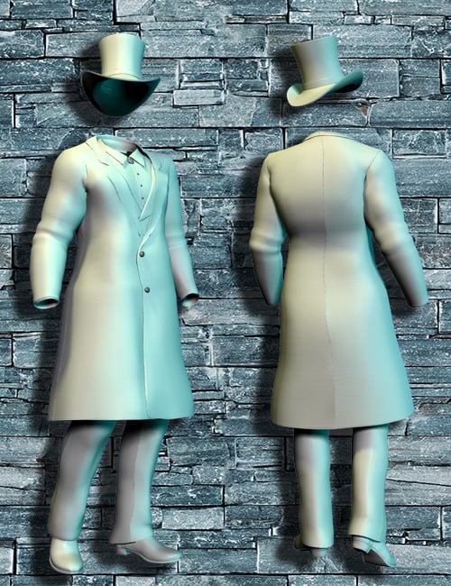 19th Century Frock Coat Outfit by: , 3D Models by Daz 3D