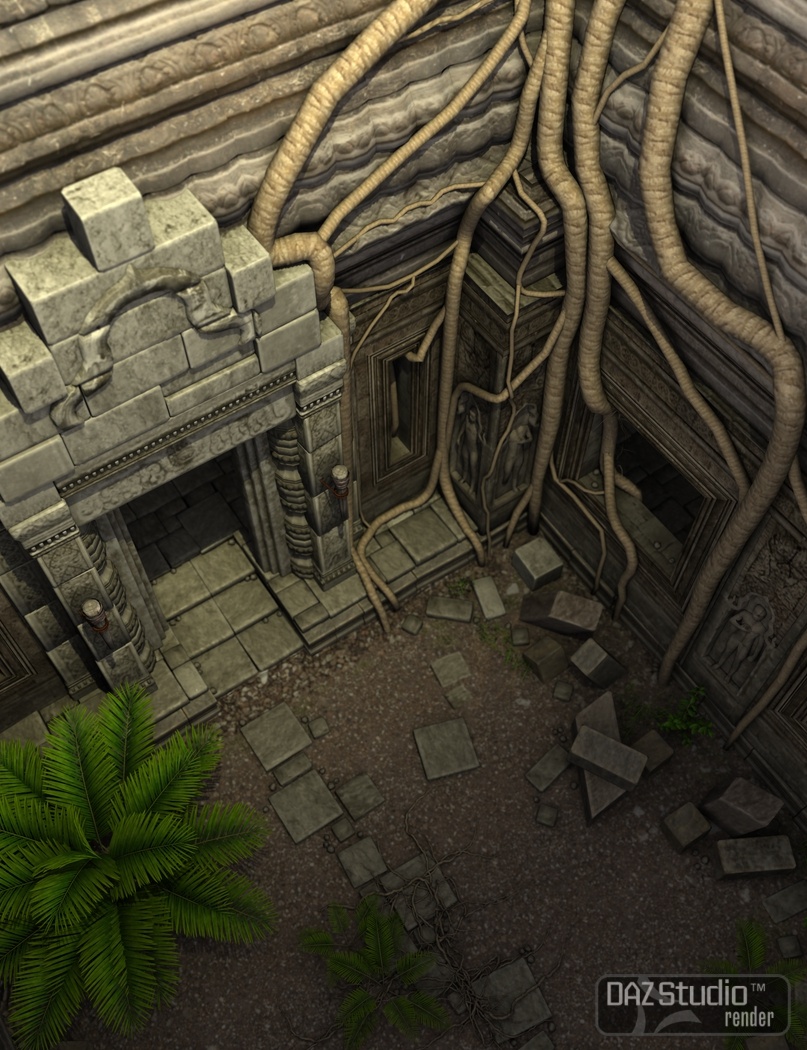 The Ruins of Angkor Wat - Temple by: Merlin Studios, 3D Models by Daz 3D