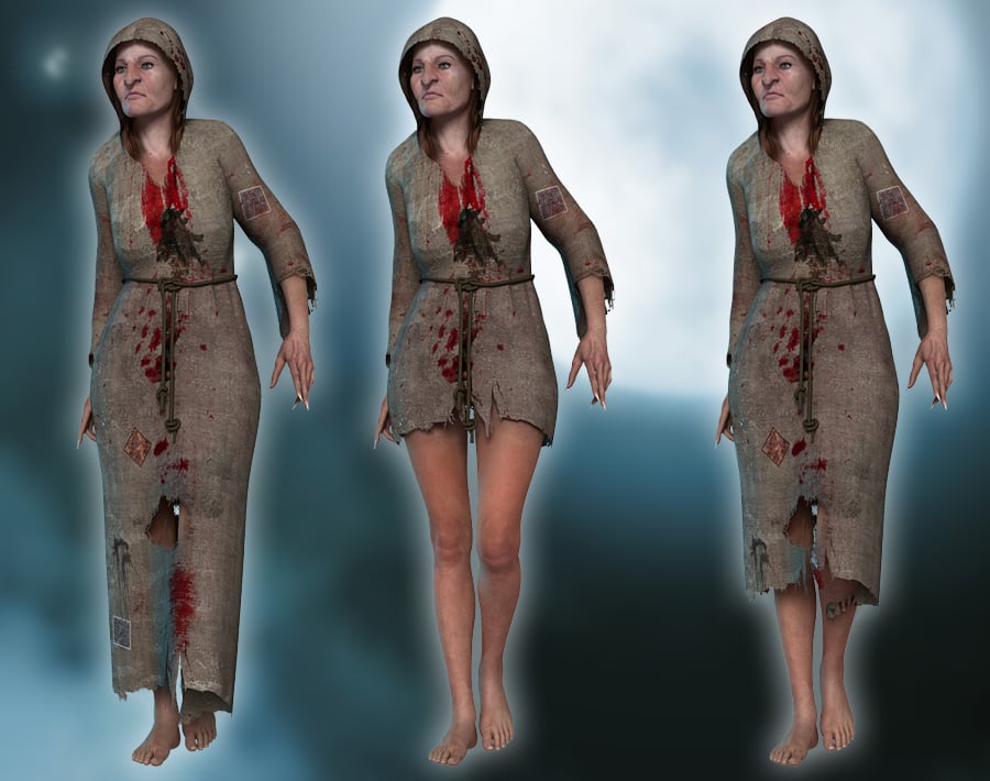 The Old Hag Robes by: ForbiddenWhispersthe3dwizard, 3D Models by Daz 3D