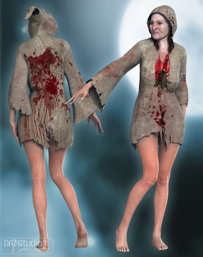 The Old Hag Robes The Old Hag Robes by: ForbiddenWhispersthe3dwizard, 3D Models by Daz 3D