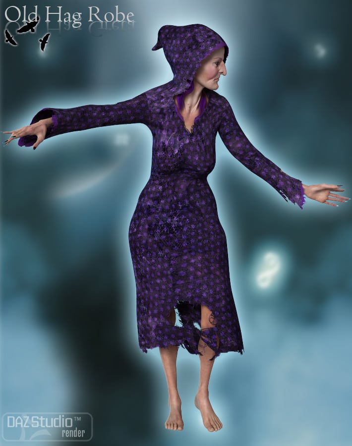 The Old Hag Robes The Old Hag Robes by: ForbiddenWhispersthe3dwizard, 3D Models by Daz 3D