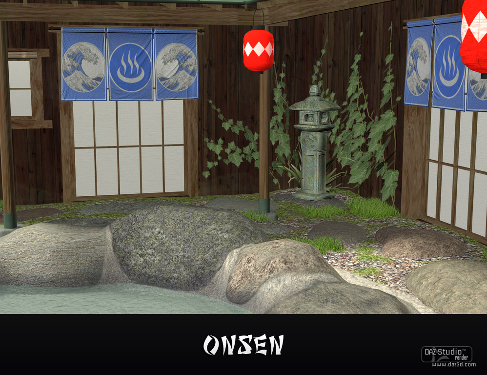 Onsen - An Asia Hot Spring by: art-feld, 3D Models by Daz 3D