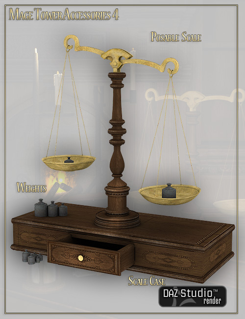Mage Tower Accessory Pack 4 Mage Tower Accessory Pack 4 by: LaurieS, 3D Models by Daz 3D
