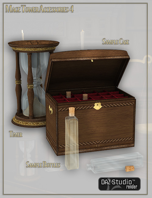 Mage Tower Accessory Pack 4 by: LaurieS, 3D Models by Daz 3D