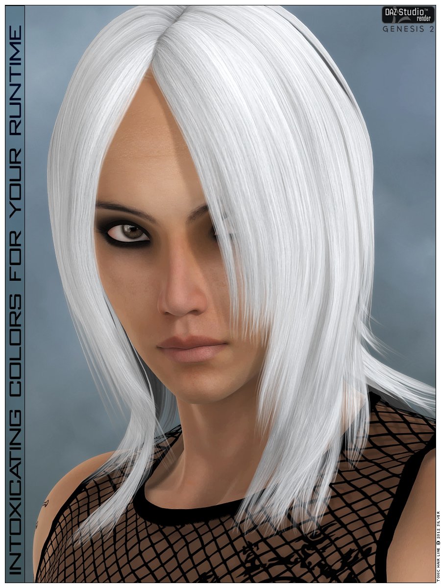 ToXic Casual Long Hair ToXic Casual Long Hair by: Jessaii, 3D Models by Daz 3D