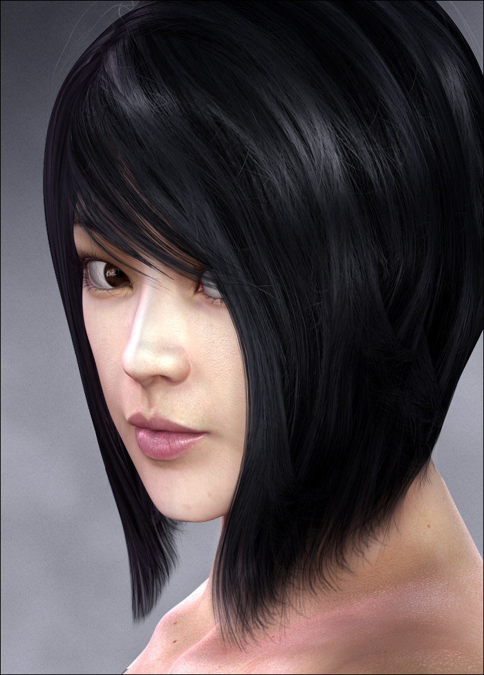 Actual Hair 2 V4 by: MindVision G.D.S., 3D Models by Daz 3D