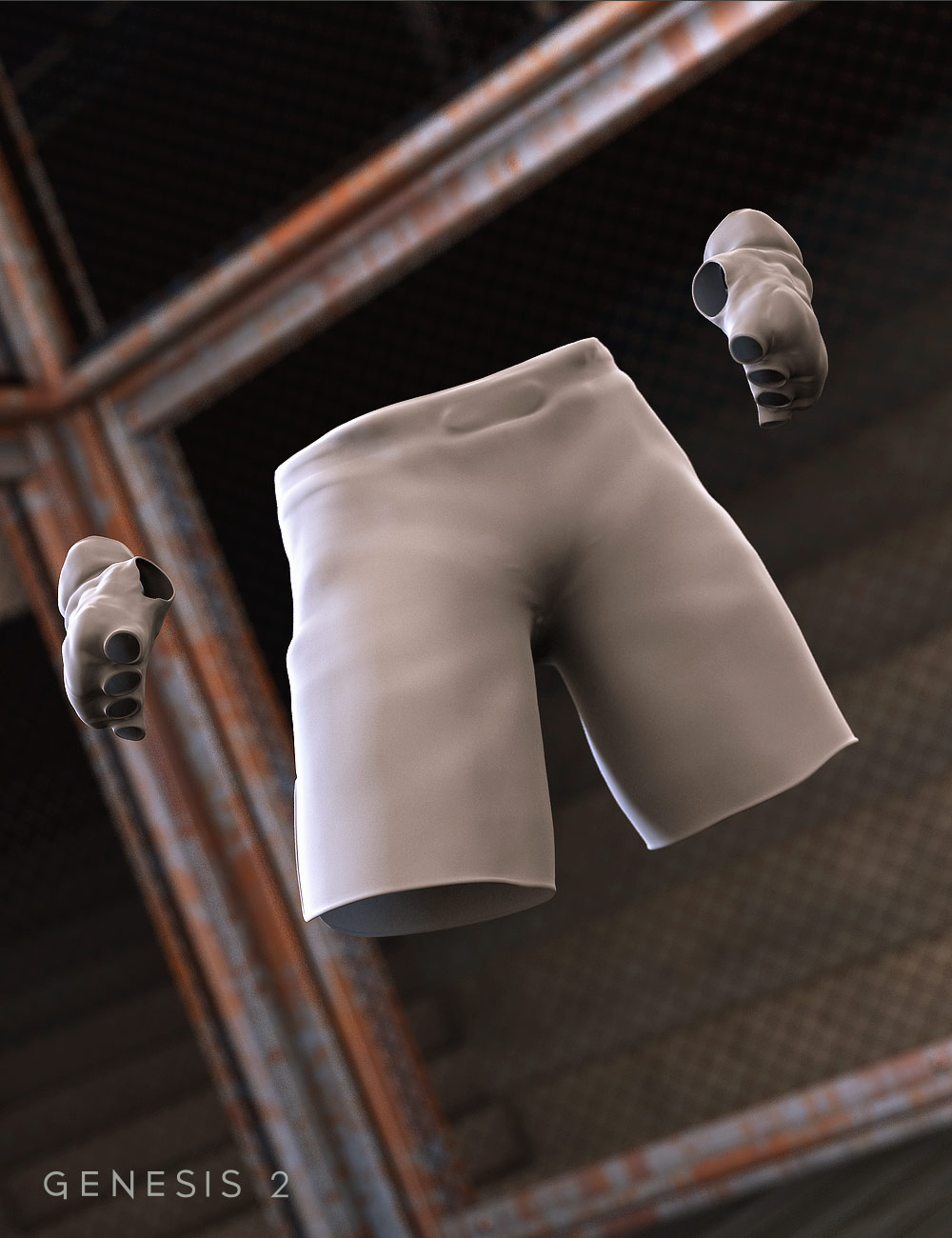 MMA Shorts and Gloves for Genesis 2 Male(s) by: Barbara BrundonSarsa, 3D Models by Daz 3D