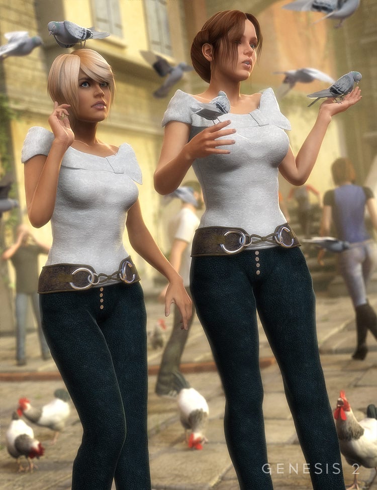 Jangles Outfit for Genesis 2 Female(s) by: Barbara BrundonSarsa, 3D Models by Daz 3D